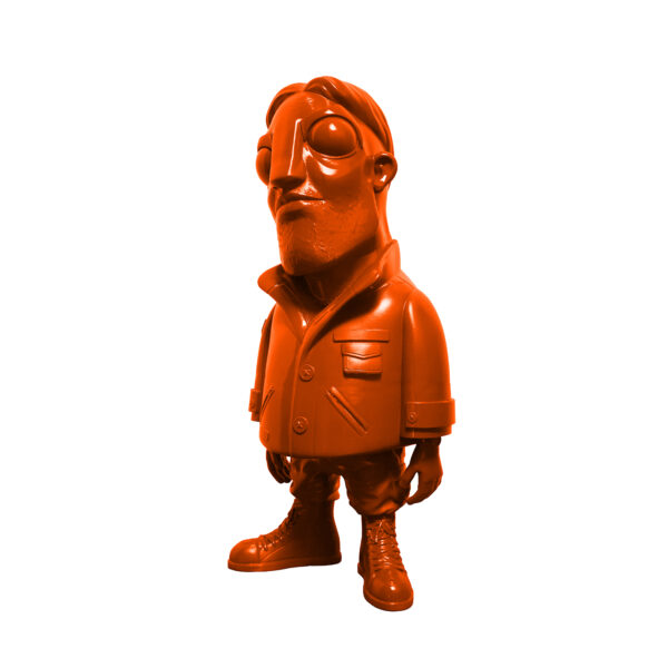 ADAM - ORANGE / Number of Editions: 25 / Certified and Signed by Farhad Abdi / Height: 20′′