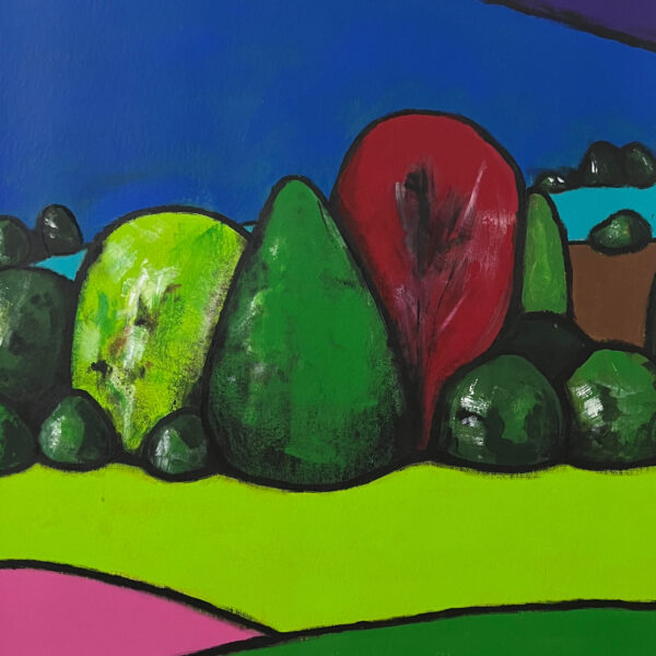 After the Rain / Acrylic on Cardboard / 100 by 70 cm / 2022