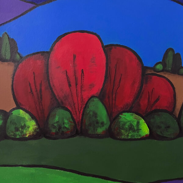 Make Me Tree / Acrylic on Cardboard / 100 by 70 cm / 2022